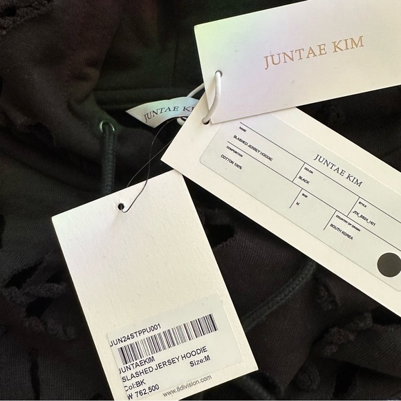 Juntae Kim slashed hoodie NWT - Picture 9 of 9